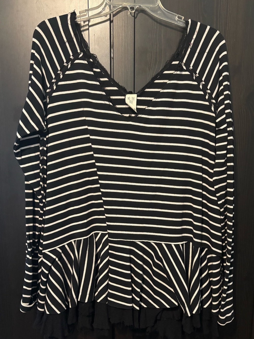 We The Free - Free People Oversized Striped Soft Long Sleeve